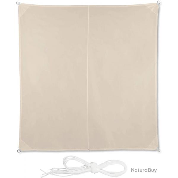Voile d'ombrage carr 3 x 3 m beige 13_0002942_2