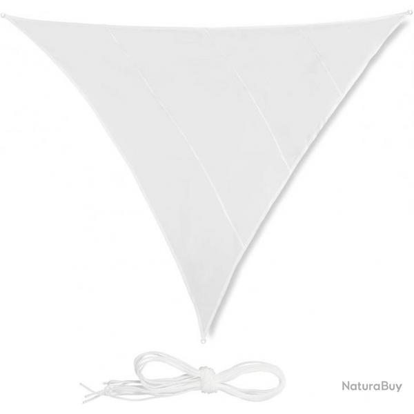 Voile d'ombrage triangle 5 x 5 x 5 m blanc 13_0002938_3