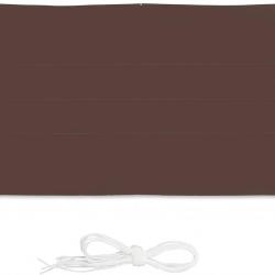 Voile d'ombrage rectangle 4 x 6 m brun 13_0002932_4