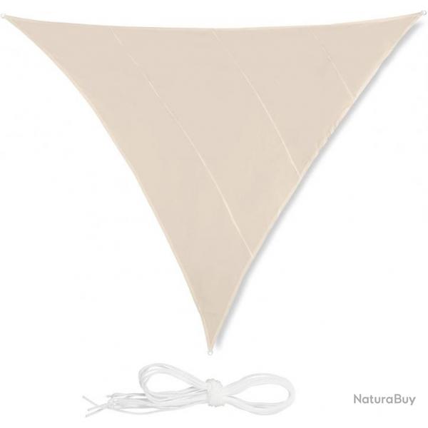 Voile d'ombrage triangle 5 x 5 x 5 m beige 13_0002937_3