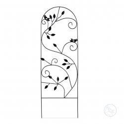 Treillis de jardin en fer 120 cm noir 13_0002894_2