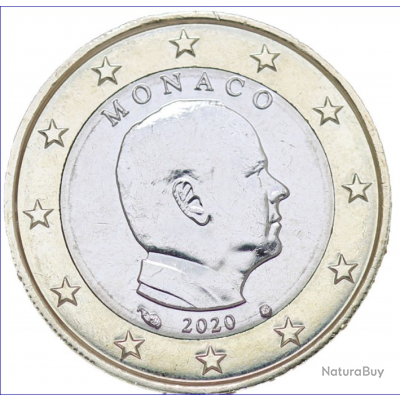 1 EURO 2020 PRINCE ALBERT II  de MONACO