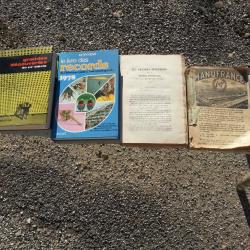 4 livres anciens inventions, records, catalogues
