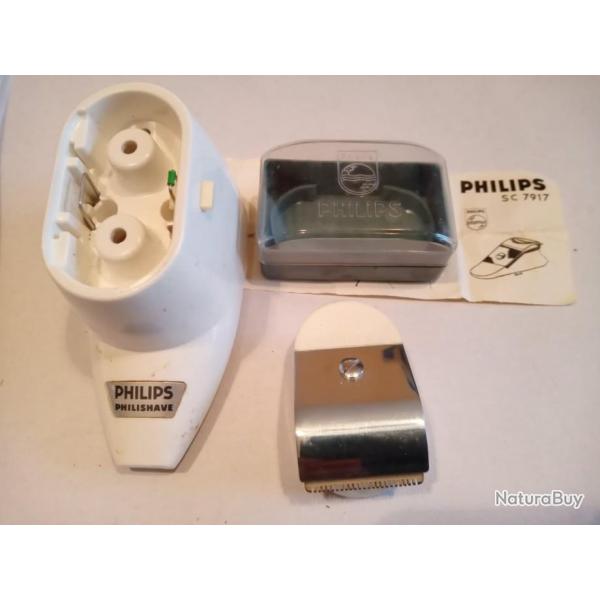 Tte de tondeuse ancien Philips SC 7917.