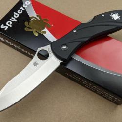 Couteau Spyderco Centofante III 3 Acier VG10 Manche Zytel Made In Japan SC66PBK3