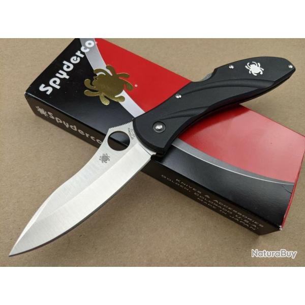 Couteau Spyderco Centofante III 3 Acier VG10 Manche Zytel Made In Japan SC66PBK3