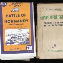 débarquement de normandie lot revues ,fac similé, livre florentin , cartes