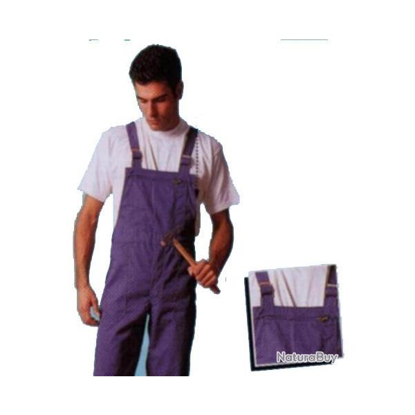 Cotte  bretelles de travail 68/70 Gris postier