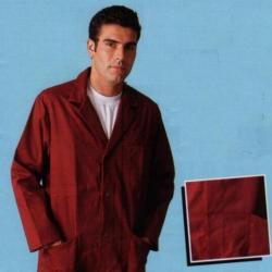 Blouse droite pressions coton 52/54 Blanc