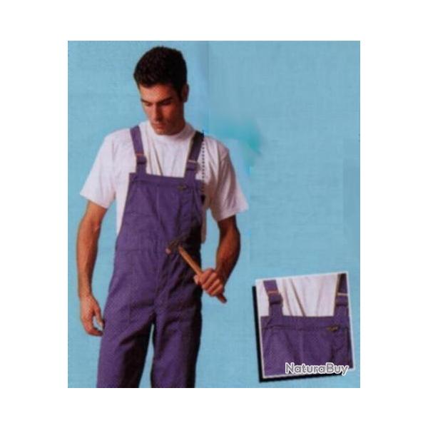 Cotte  bretelles coton/polyester 44/46 Marine