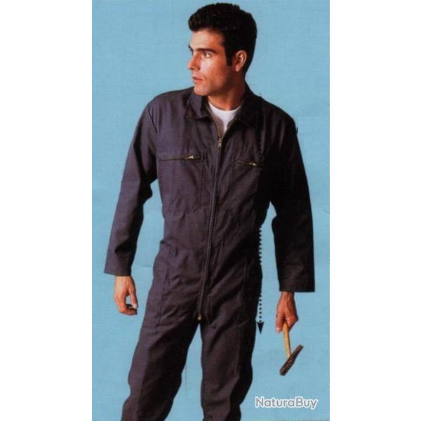 Combinaison de travail polyester/coton Aucune option 36/38 Noir