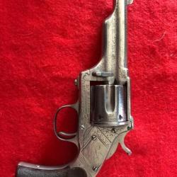 REVOLVER MERWIN HULBERT Gravé 3e Mle Calibre 44 Winchester 1873 - US XIXè U.S.A. XIX eme  cat. D2