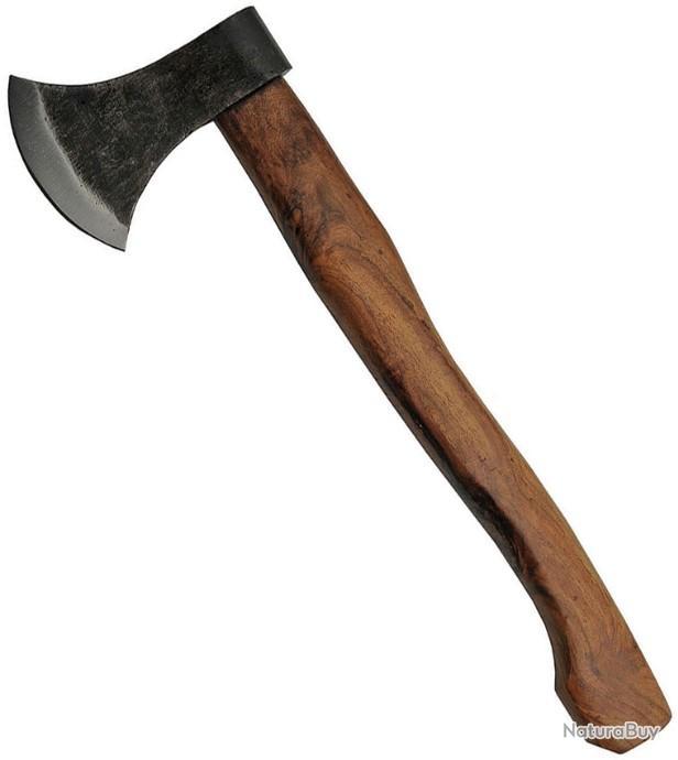 Jolie Hache Style Tomahawk Hache Medievale Manche En Bois Tete De Hache En Acier Carbone Pa Couteaux Droits Et Fixes