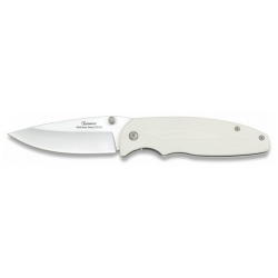 Couteau pliant blanc G10 lame 8.50 cm 1805507