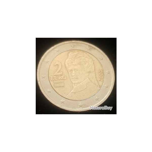 Collection Monnaie 2 EUROS 2002 BERTA de SUTTNER 2002 AUTRICHE
