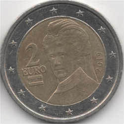 2 Euros 2019 Berta VON SUTTNEN AUTRICHE - Bertha von Suttner, prix Nobel de la paix(1905)
