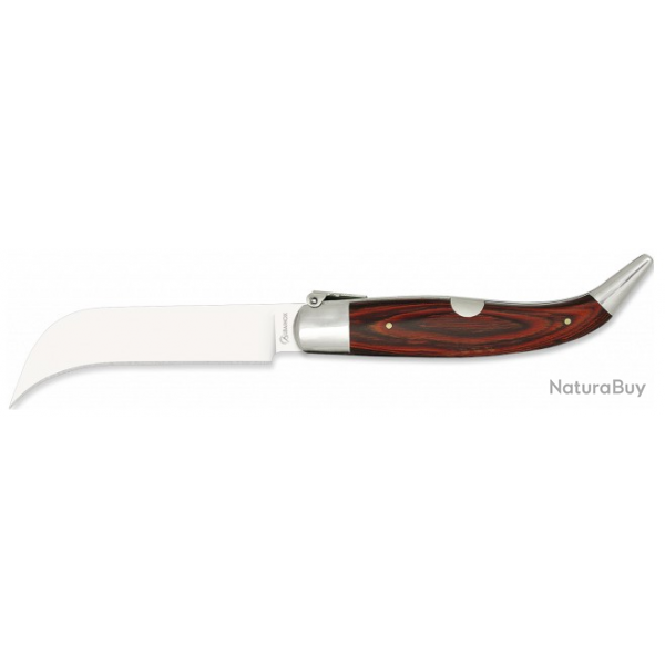 Couteau pliant Teja Tranchete bois rouge lame 9.50 cm 0109107