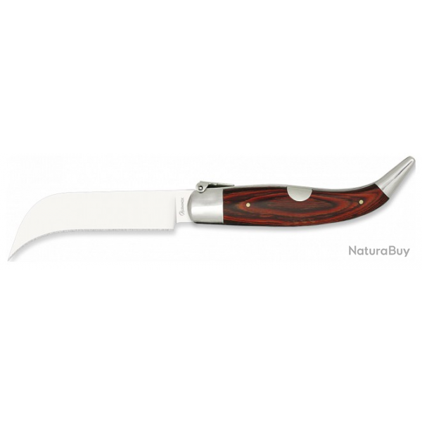 Couteau pliant Teja Tranchete bois rouge lame 6.50 cm 0109207