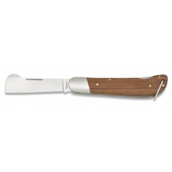 Couteau à greffer lame 8 cm manche bois 1025207
