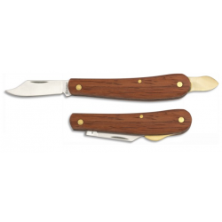 Couteau à greffer lame 5.40 cm manche bois 0123707