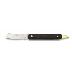 Couteau à greffer lame 6 cm manche bois 0123607