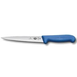 5.3702.20 Couteau à dénerver, filet de sole, lame flexible 20 cm Victorinox manche bleu