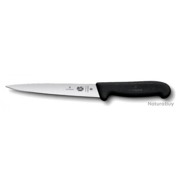 5.3703.20 Couteau  dnerver, filet de sole, lame flexible 20 cm Victorinox manche noir