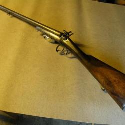 Fusil de chasse juxtaposé de collection BEAUCLAIR - VENDOME type LEFAUCHEUX à broches cal 16