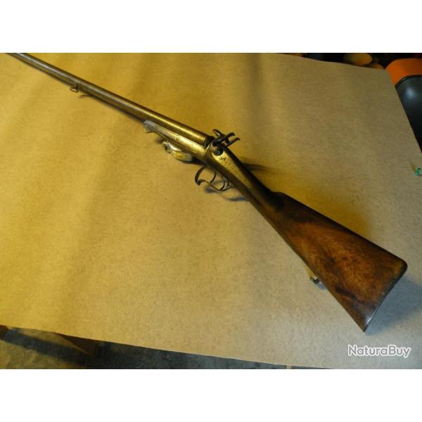 Fusil de chasse juxtapos de collection BEAUCLAIR - VENDOME type LEFAUCHEUX  broches cal 16