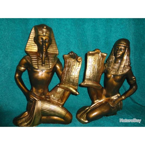 Statues Egyptien et Egyptienne