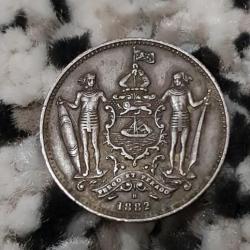 - One cent British North Borneo 1882