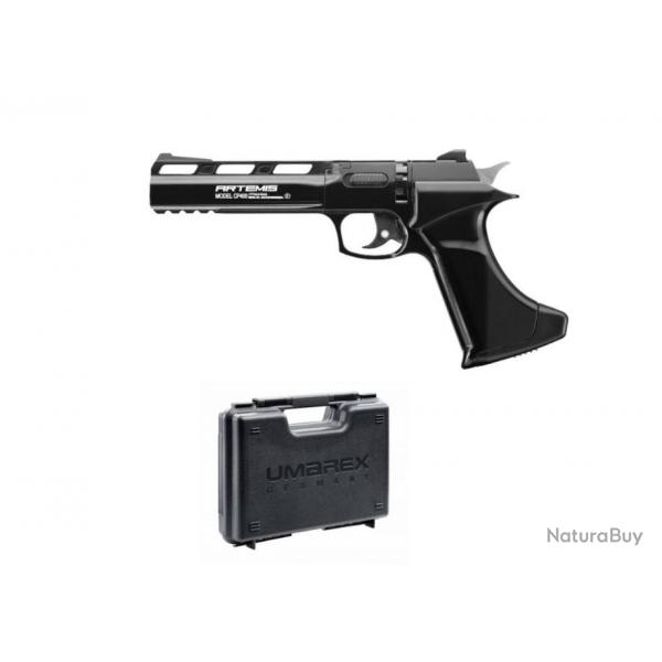 Pack Pistolet Artmis CP400 CO2 4.5MM (3.5Joules) Semi Auto 8 Coups + Malette Umarex