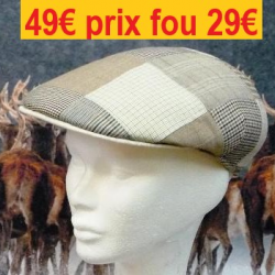 Casquette BOCAGE ACCESSOIRES été  Patchwork Beige 57      9171-57JS