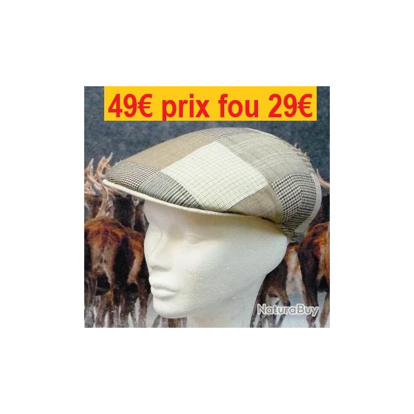 Casquette BOCAGE ACCESSOIRES t  Patchwork Beige 57      9171-57JS