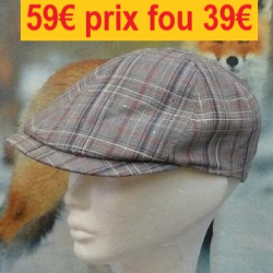 Casquette "MARONE" Eté Rayures 57                       B206T57