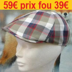 Casquette MARONE Eté gros carreaux 60        B206D60