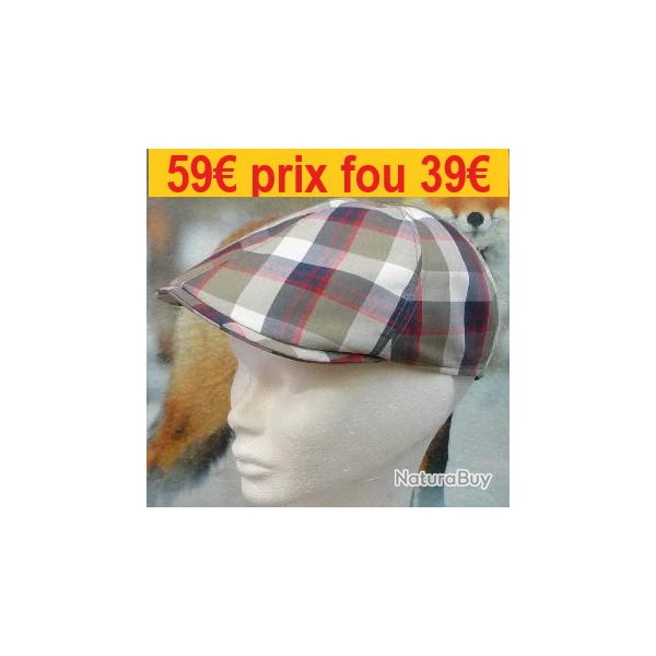 Casquette MARONE Et gros carreaux 60        B206D60