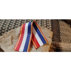 Ruban de médaille Délégation Lafayette Foch 1920 - Longueur 15 cm -Reproduction