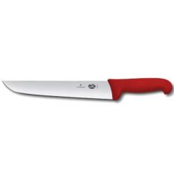 5.5201.28 Couteau de boucher 28 cm Victorinox manche rouge