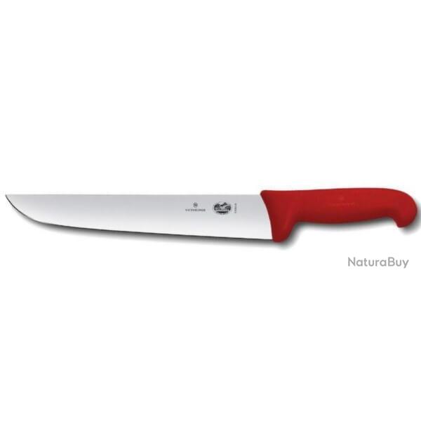 5.5201.28 Couteau de boucher 28 cm Victorinox manche rouge