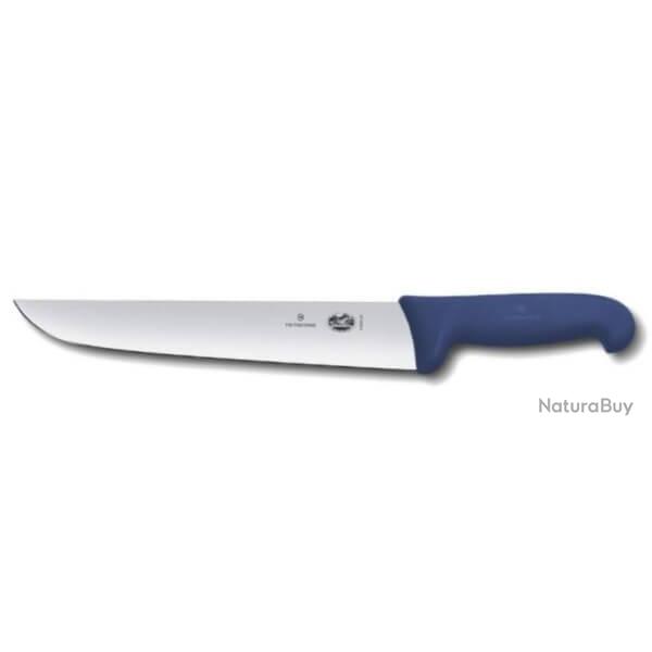 5.5202.28 Couteau de boucher 28 cm Victorinox manche bleu