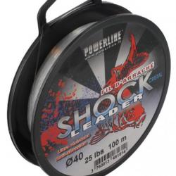 Tête de ligne carpe Shock Leader Cristal Powerline 0.40mm / 25lbs