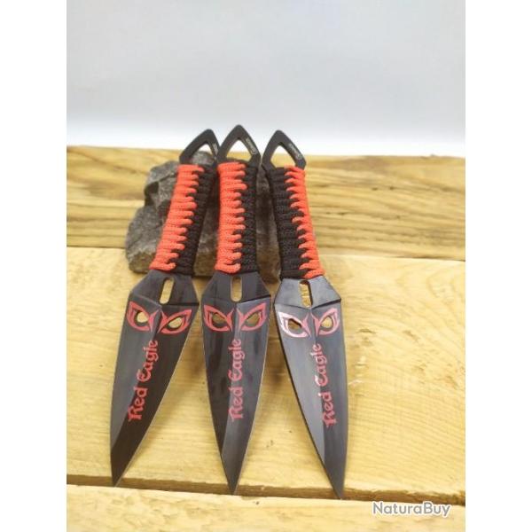 Set de 3 couteaux  lancer Red Eagle 15.50 cm 3227607n