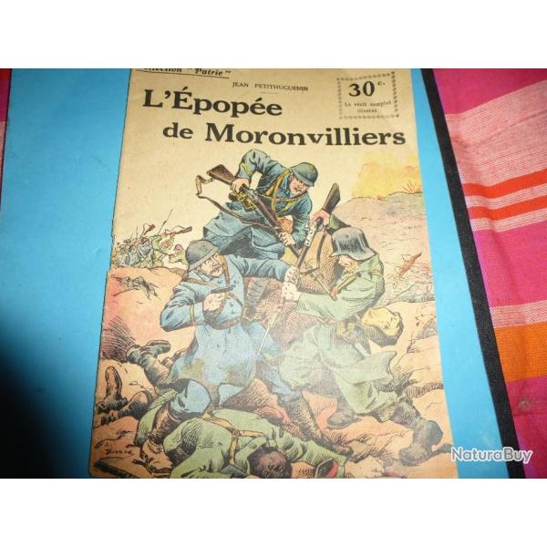 b COLLECTION " PATRIE "  71 .          L EPOPEE DE MORONVILLIERS