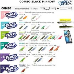 COMBO BLACK MINNOW 9 CM N°2 FIIISH Kaki 9 cm / 5 g