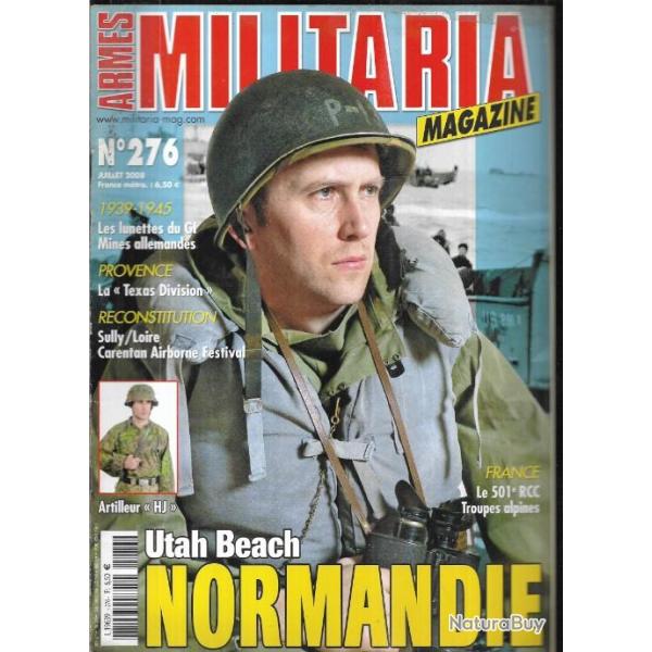 Militaria magazine 276 utah beach , mines allemandes, artilleur hitlerjugend, 501e rcc, alpins