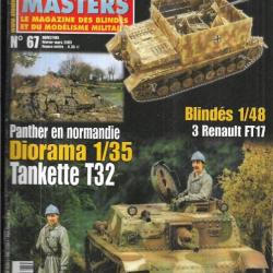 steelmasters  67 tankette t 32, renault ft 17, mobelwagen, panther en normandie , le dana , italie