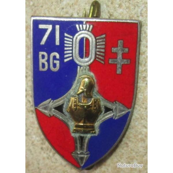71 Bataillon du Gnie, croix d'Agads plate, mail, 2 anneaux