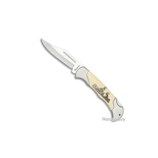 Couteau plian dcor Perdrix  lame 8 cm 19661GR564071