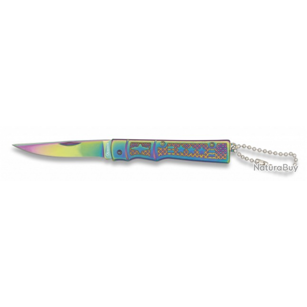 Couteau plian porte-cls Colorful lame 6 cm 18306071